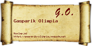 Gasparik Olimpia névjegykártya